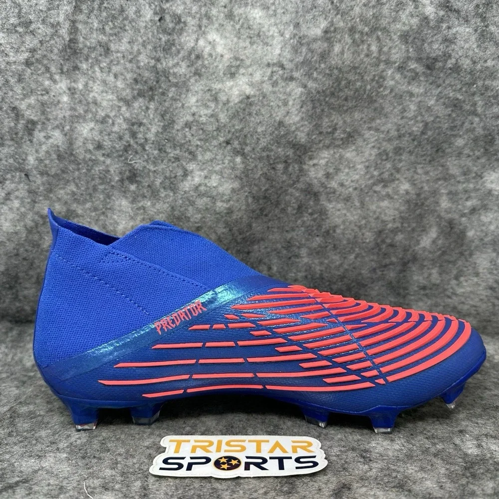 Adidas Predator Edge+ FG Laceless Soccer Cleats Mens Size 10.5 Blue Turbo GZ9002